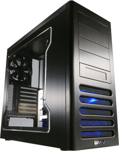 photo Bo�tier Lian Li PC7FNWB aluminium noir et plexi