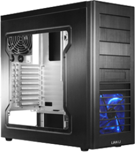 photo Bo�tier Lian Li PC60FN aluminium noir et plexi