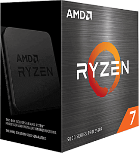 photo Processeur AMD 8 coeurs RYZEN 7 - 5800X