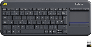 photo Clavier Logitech Sans Fil K400 Plus avec pav tactile (Touch Pad) - AZERTY