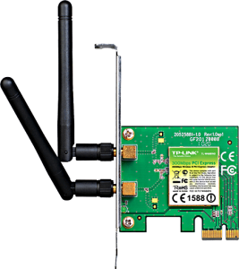 photo Carte rseau PCIe WIFI 300 Double antenne