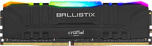 photo Mmoire de 8 Go DDR4 @ 3200 MHz Ballistix Black RGB