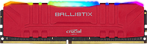 photo Mémoire de 8 Go DDR4 @ 3200 MHz Ballistix Red RGB