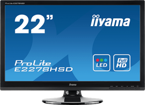 photo Ecran plat LED 22 1920 x 1080 Multimdia TN - DVI-D & VGA