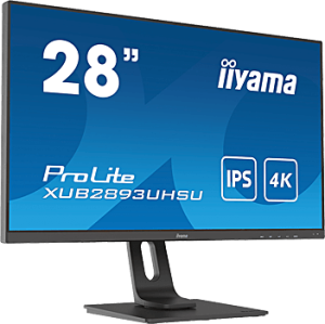 photo Ecran 28'' avec dalle IPS, rsolution 4K (3840 x 2160 ) et pied rglable