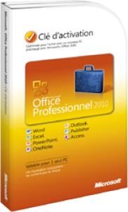 photo Microsoft Office 2010 Edition Professionnelle (cl seule)