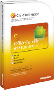 photo Microsoft Office 2010 Edition Famille & Etudiant (clé d'activation)