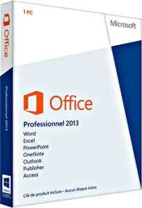 photo Microsoft Office 2013 Edition Professionnelle (PKC cl seule)