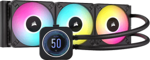 photo Watercooling CORSAIR iCue Link TITAN noir, RGBLCD XT 360 mm