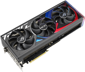 photo Geforce RTX 4090 OC, ASUS ROG STRIX, 24 Go DDR6x (Black)