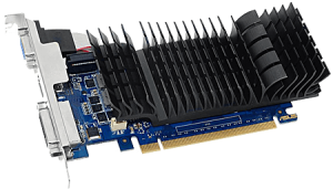 photo Geforce GT 730 silence, ASUS, 2 Go DDR5 64bits (VGA - HDMI - DVI-D)