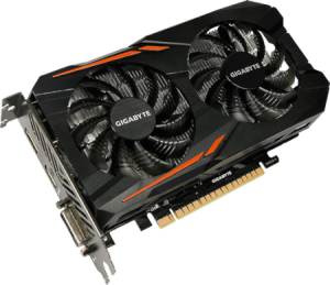 photo Geforce GTX 1050 Ti OC, GIGABYTE, 4 Go DDR5