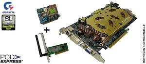 photo 3D1 Dual 6600 GT, 256 Mo DDR, GIGABYTE, 256 bits, 2 PCI-Express 16X