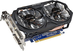 photo Geforce GTX 750 Ti OC, GIGABYTE, 2 Go DDR5
