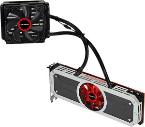 photo Carte video AMD R9 295X2, GIGABYTE, 8 Go DDR5