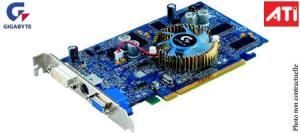 photo Radeon X600 PRO, GIGABYTE, 128 Mo DDR 128 bits