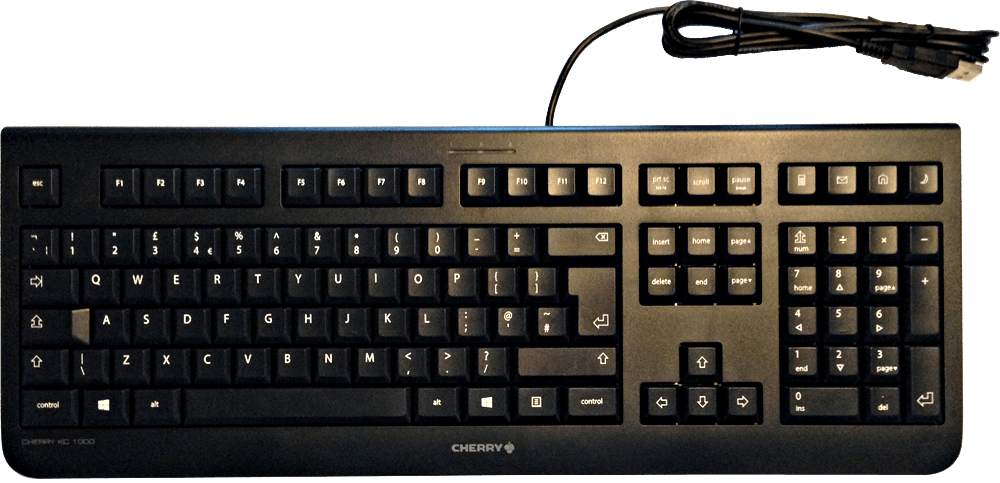 Clavier Cherry Pro KC1000 US (Anglais Américain) QWERTY JK-0800GB-2 US