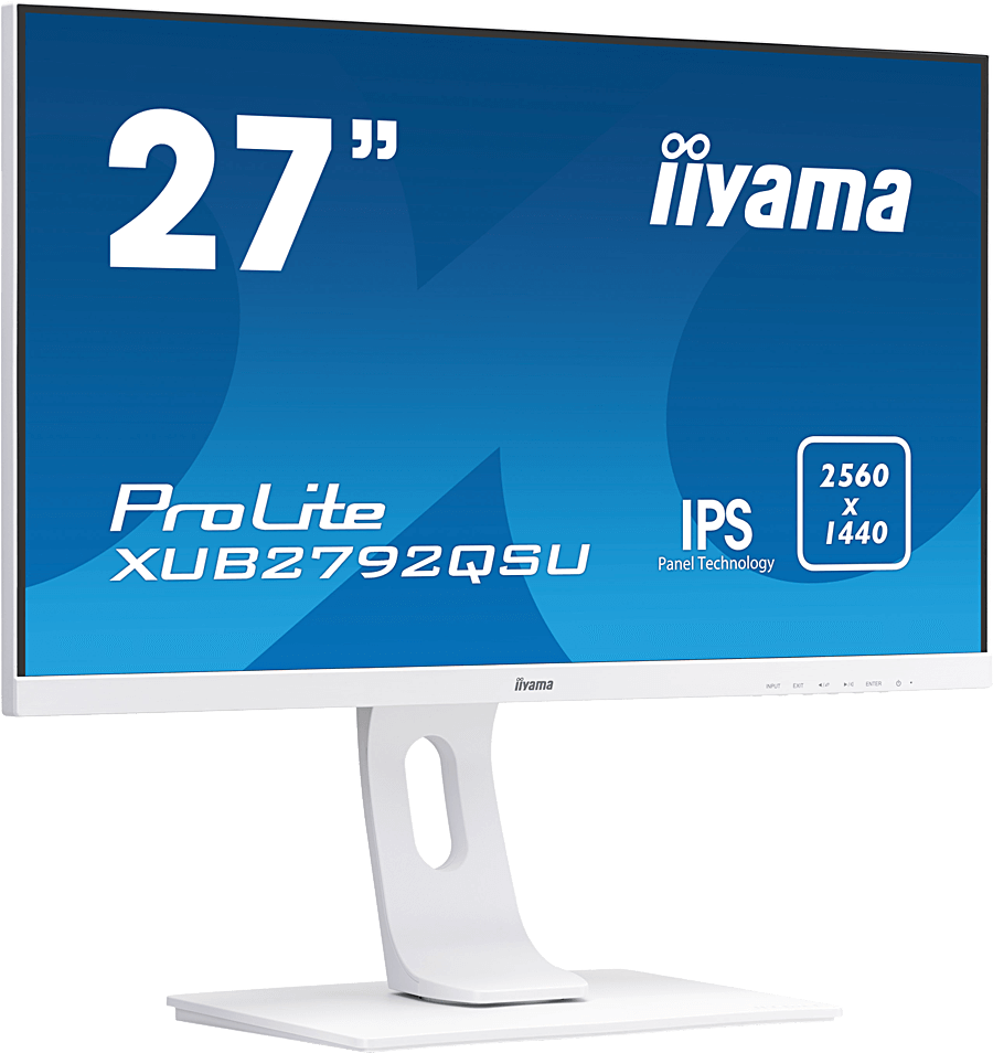 Ecran plat LED 27 pouces 2560 x 1440 IPS multimedia / blanc ProLite  XUB2792HQSU-W1