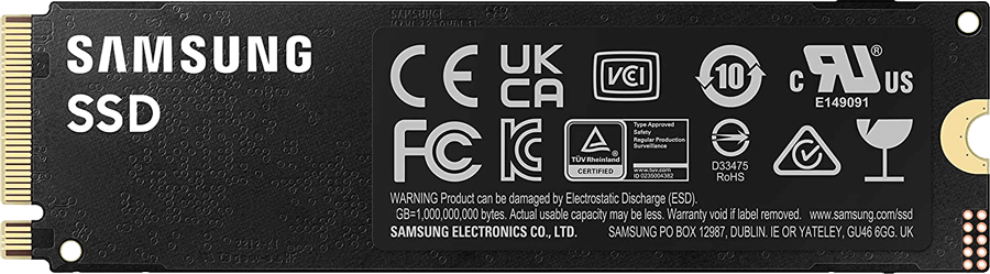 Disque SSD 1 To Gen.4 NVMe Samsung M.2 990 PRO MZ-V9P1T0BW