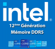 PC sur mesure avec processeur Intel 12e Gnration et mmoire DDR5