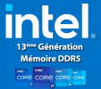 PC sur mesure avec processeur Intel 13e Gnration et mmoire DDR5